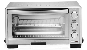 lot 353 image: Cuisinart TOB-1010 Toaster Oven Broiler, 7.87D x 15.86W x 11.77H , Stainless Steel