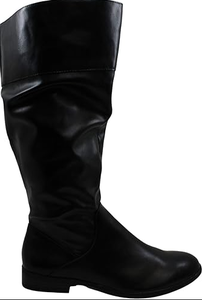 lot 367 image: Style Co. Womens Kelimae Slouchy Riding Boots, Black Leather, 7.5 M