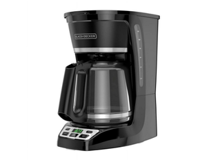 lot 371 image: BLACKDECKER 12-Cup Programmable Coffeemaker, Black, CM1070B-1