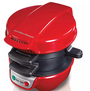 lot 383 image: Hamilton Beach Breakfast Sandwich Maker with Timer