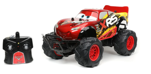 lot 387 image: Disney Pixar Cars 114 Lightning McQueen Off Road RC Radio Control Cars