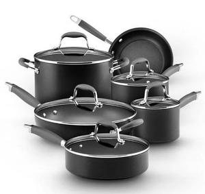 lot 2 image: 11PCS Anolon Advanced Hard-Anodized Nonstick Cookware Set