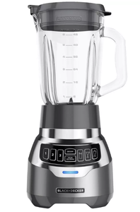 lot 3 image: BLACKDECKER PowerCrush Digital Blender with Quiet Technology, Stainless Steel, BL1300DG-T