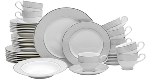 lot 6 image: 40PCS Mikasa Parchment Dinnerware Set, Service for 8