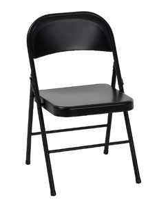 lot 26 image: 8PCS Cosco Black Residential Standard Folding Chair with Solid Seat ( Indoor or outdoor )