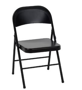lot 29 image: 8PCS Cosco Black Residential Standard Folding Chair with Solid Seat ( Indoor or outdoor )