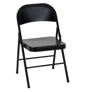 lot 30 image: 8PCS Cosco Black Residential Standard Folding Chair with Solid Seat ( Indoor or outdoor )