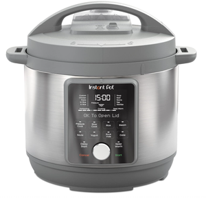 lot 45 image: Instant Pot, 6-Quart Whisper Quiet 9-in-1 Electric Pressure Cooker, Slow Rice Steamer