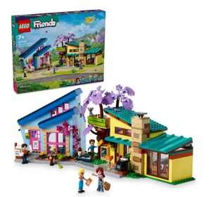 lot 64 image: LEGO Friends Olly and Paisleys Family Houses Toy for Kids with 5 Mini-Doll Figures for Creative Play, 42620