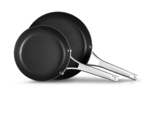 lot 105 image: 2PCS Calphalon Premier Hard-Anodized Nonstick Frying Pan Set, 10-Inch and 12-Inch Frying Pans
