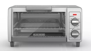 lot 111 image: BLACKDECKER 4 Slice Toaster Oven - TO1701SG Countertop