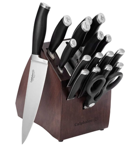 lot 145 image: 18PCS Calphalon Contemporary SharpIN Self-Sharpening Knife Set