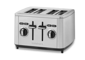 lot 165 image: Cuisinart CPT-14WMFR Stainless Steel 4-Slice Toaster