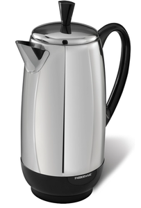 lot 207 image: Farberware 12 Cup Electric Coffee Percolator, Coffee Maker with Stainless Steel Basket