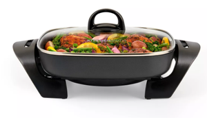 lot 219 image: KitchenSmith by bella 11x11 Skillet with EverGood Ceramic Nonstick Coating