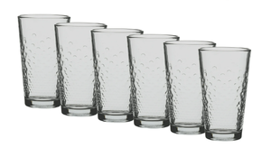 lot 238 image: 12PCS Anchor Hocking Honeycomb 16oz Drinking Glass Set