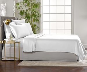 lot 240 image: 4PCS Queen Size by Pure Bamboo, Genuine 100% Organic Viscose Derived from Bamboo Bed Sheet Set