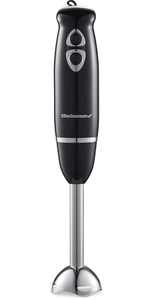 lot 256 image: Elite Gourmet EHB1015 Immersion Hand Blender 500 Watts 2 Speed Mixing with Stainless Steel Blades