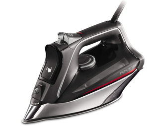 lot 402 image: Rowenta DW8270 Pro Master 1750 Watt X-CEL Steam Iron with 400 Hole HD Profile Soleplate