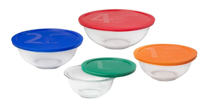 lot 413 image: Pyrex Smart Essentials 8-Piece Mixing Bowl Set with Lids