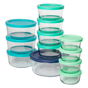 lot 416 image: Anchor Hocking 24-Piece Food Storage Set with SnugFit Lids
