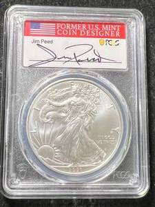 2021-W AMERICAN SILVER EAGLE PCGS MS70 FIRST DAY ISSUE
