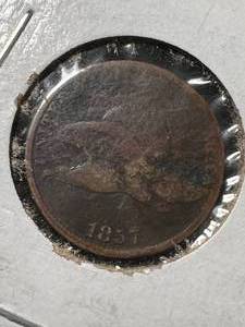 lot 20 image: 1857 US FLYING EAGLE CENT