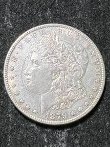 lot 23 image: 1879 US MORGAN SILVER DOLLAR
