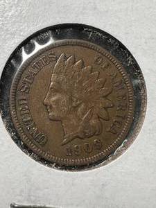 lot 28 image: 1909 US INDIAN HEAD CENT