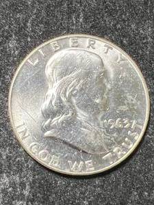 lot 34 image: 1963-D US FRANKLIN HALF DOLLAR