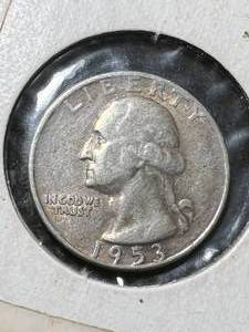 lot 37 image: 1953-D US WASHINGTON QUARTER