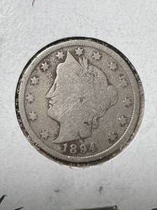 lot 41 image: 1894 US V NICKEL
