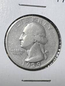 lot 43 image: 1939-S US WASHINGTON QUARTER