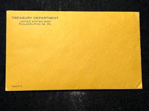 lot 80 image: 1960 US PROOF SET IN ORIGINAL ENVELOPE