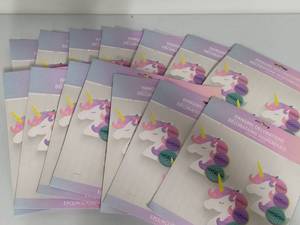 lot 42 image: Hanging Party Decorations - Unicorns