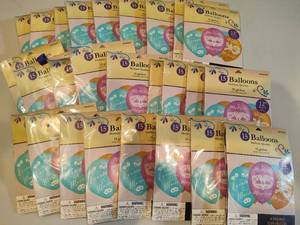 lot 58 image: Masquerade Party Balloon Packs