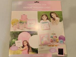 lot 26 image: Lot of 20 Customizable Chalkboard Party Signs