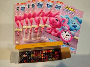lot 56 image: Blues Clues Coloring & Activity Books w Crayons