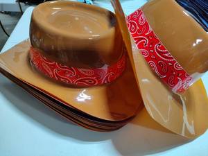 lot 34 image: Plastic Cowboy Hats for Kids Party