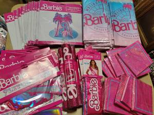lot 36 image: Large Lot of Barbie Party Supplies