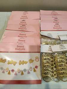 lot 37 image: Bachelorette Party Glasses and Banners