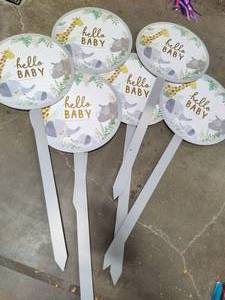 lot 40 image: Hello Baby Yard Signs