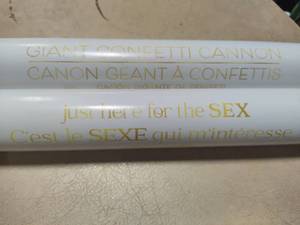 lot 130 image: Two Gender Reveal Confetti Cannons (Its a Girl)