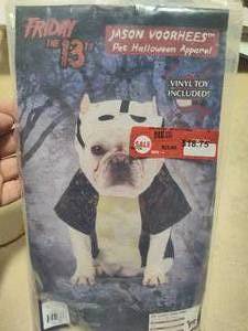 lot 142 image: Dog Costume - Friday the 13th (Sz S)