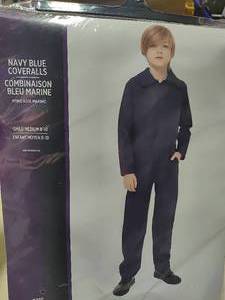 lot 144 image: Navy Blue Coveralls Childrens Costume (Sz 8-10)