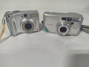 lot 156 image: Canon Power Shot A550 & Canon Sure Shot Z155 Cameras