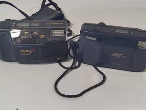 lot 160 image: Yashica T3 and Konica BM-610Z Cameras