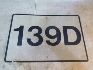 lot 23 image: Vintage 139D Sign