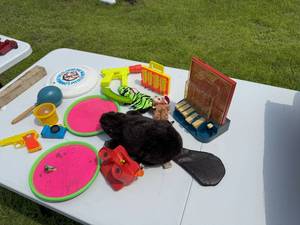lot 82 image: CHILDERNS TOYS AND BEAVER.