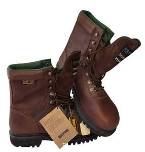 lot 11 image: Wolverine  Mens  Size 9.5 WW  (Model 03825) - Floorhand Steel Toe Waterproof Work Boot